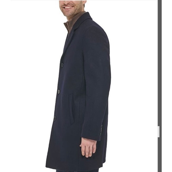 Cole Haan Melton Button Front Wool-Blend Coat - Men's Size L * M311 - Picture 5 of 11